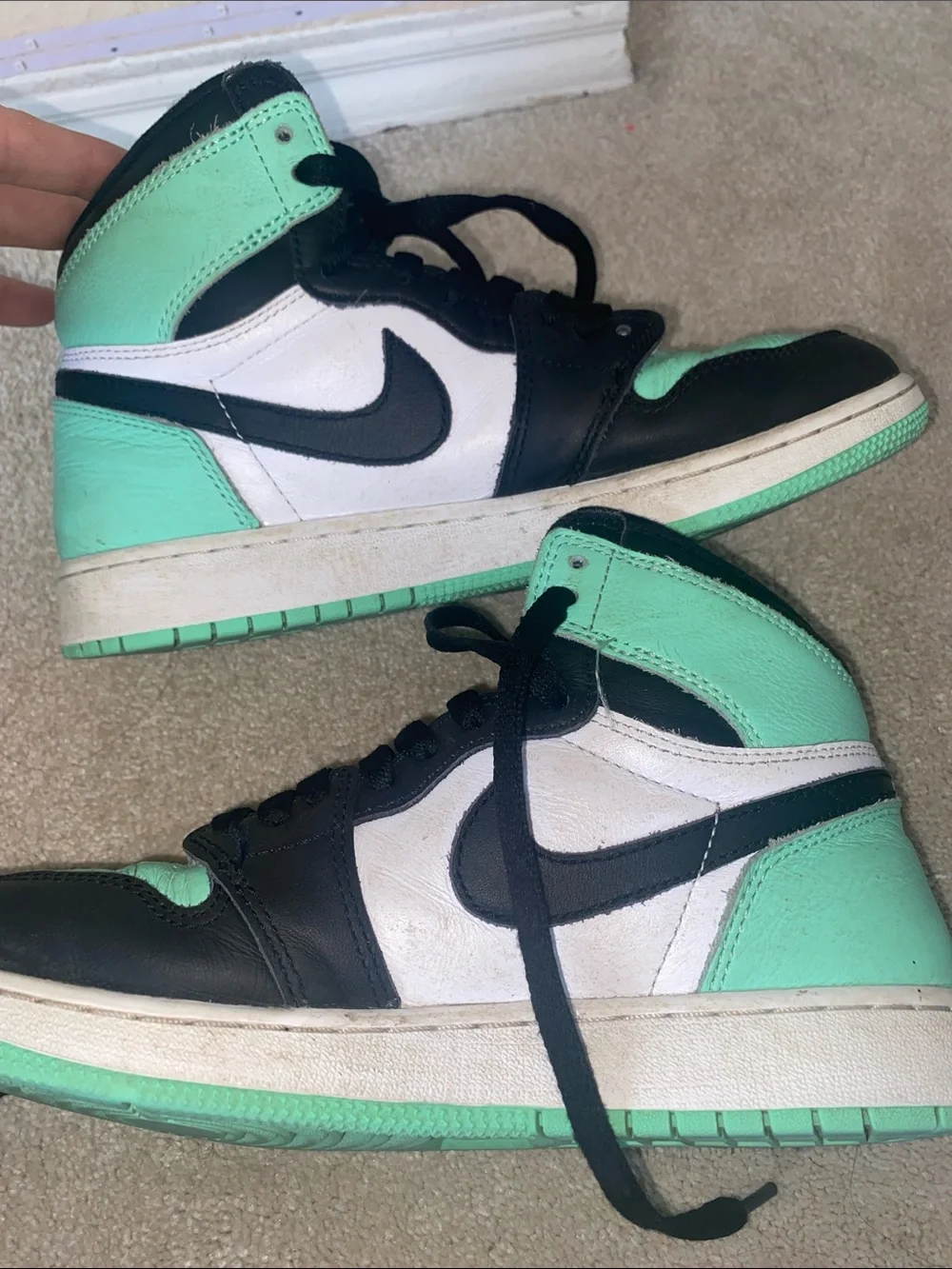 Jordan Kids High-Top Sneakers - Mint/Black/White